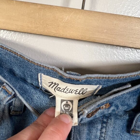 Madewell 11" High Rise Flare Jeans Size 28 Caine Wash Blue Denim Retro - Picture 4 of 12